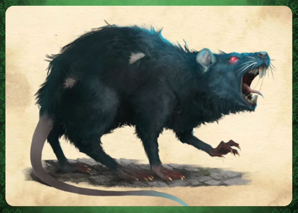 A giant rat.