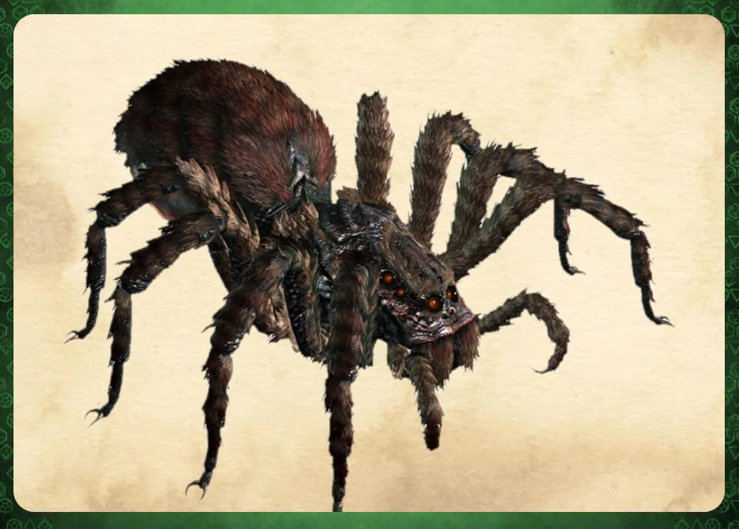 A giant spider.