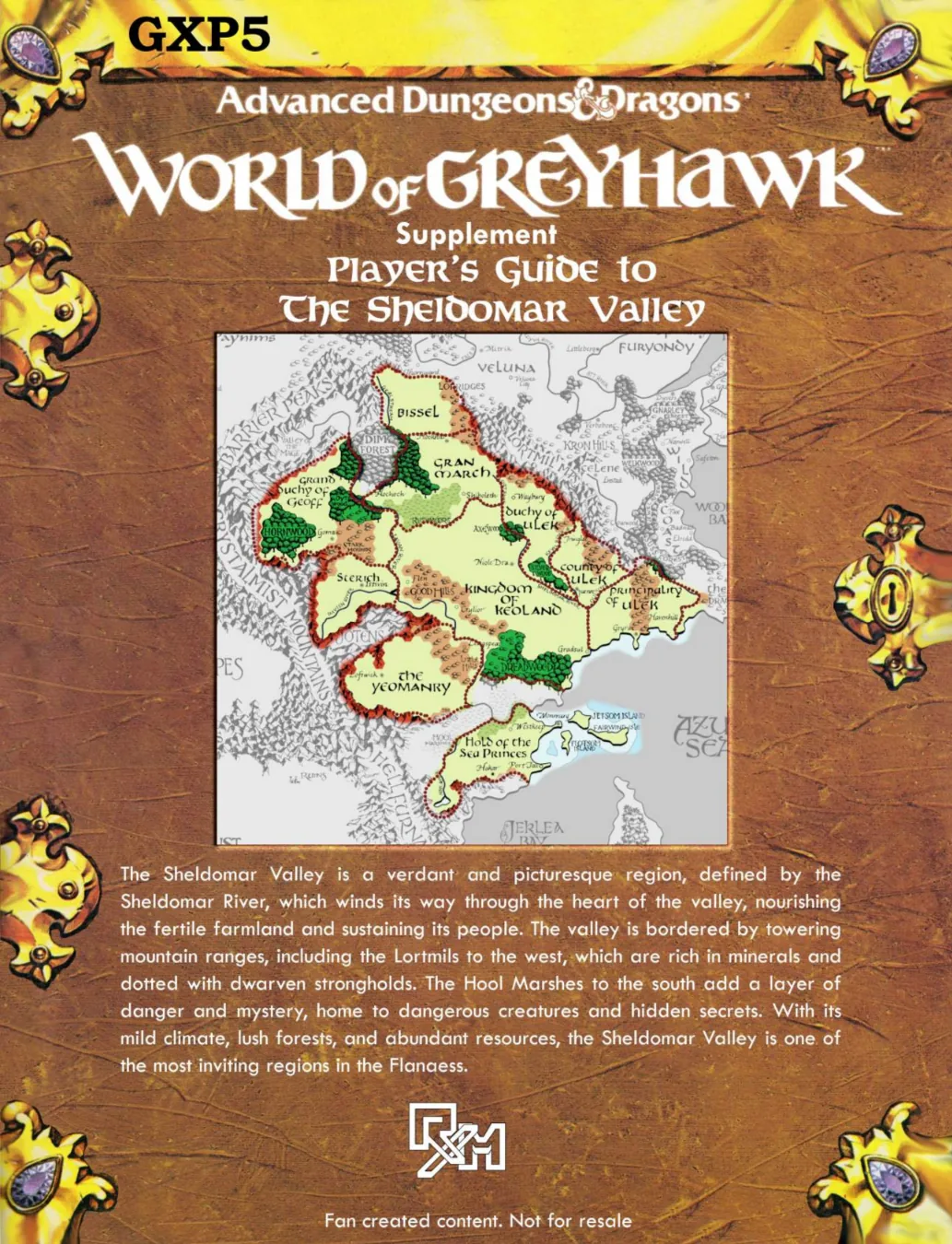 GXP5 The Sheldomar Player's Guide cover
